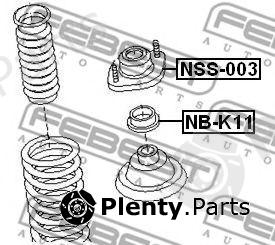  FEBEST part NSS003 Mounting, shock absorbers