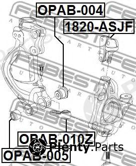  FEBEST part OPAB-004 (OPAB004) Bush, control arm mounting