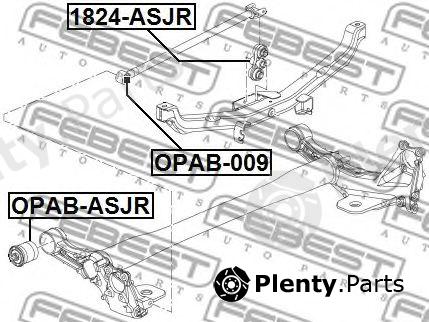  FEBEST part OPAB-009 (OPAB009) Control Arm-/Trailing Arm Bush