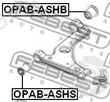  FEBEST part OPAB-ASHS (OPABASHS) Control Arm-/Trailing Arm Bush