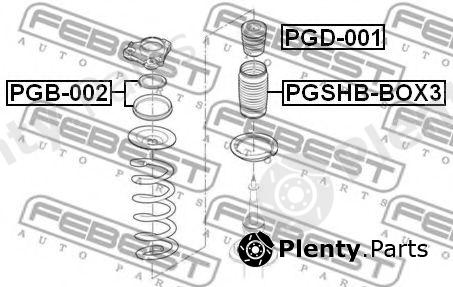 FEBEST part PGD-001 (PGD001) Shock Absorber