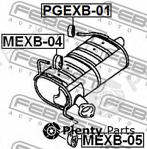  FEBEST part PGEXB-01 (PGEXB01) Mounting Kit, exhaust system