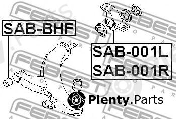  FEBEST part SAB001L Control Arm-/Trailing Arm Bush