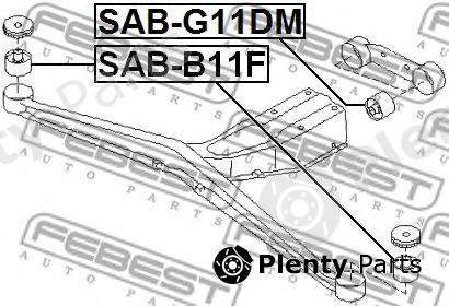  FEBEST part SABB11F Mounting, differential