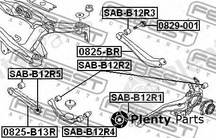  FEBEST part SABB12R2 Bush, control arm mounting
