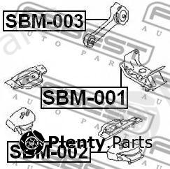 FEBEST part SBM-001 (SBM001) Engine Mounting