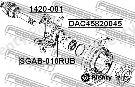  FEBEST part SGAB-010RUB (SGAB010RUB) Bush, control arm mounting