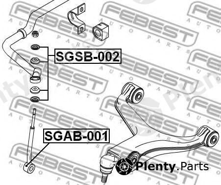  FEBEST part SGSB-002 (SGSB002) Tie Bar Bush