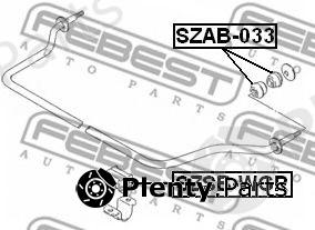  FEBEST part SZAB033 Control Arm-/Trailing Arm Bush