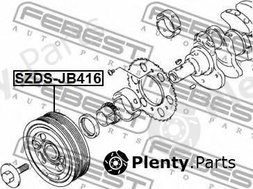  FEBEST part SZDS-JB416 (SZDSJB416) Belt Pulley, crankshaft