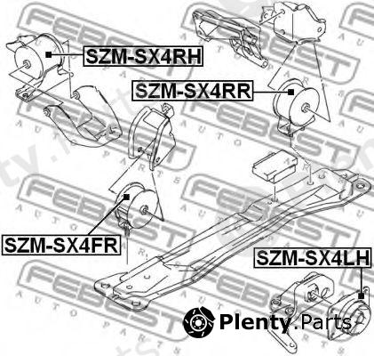 FEBEST part SZM-SX4LH (SZMSX4LH) Engine Mounting