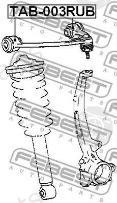  FEBEST part TAB-003RUB (TAB003RUB) Control Arm-/Trailing Arm Bush