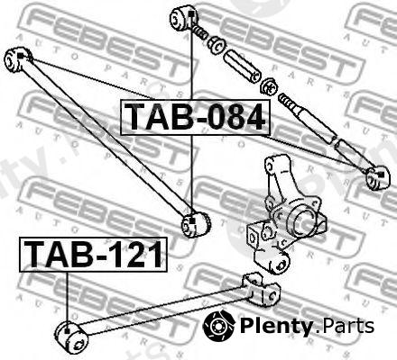  FEBEST part TAB121 Control Arm-/Trailing Arm Bush