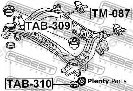  FEBEST part TAB309 Control Arm-/Trailing Arm Bush