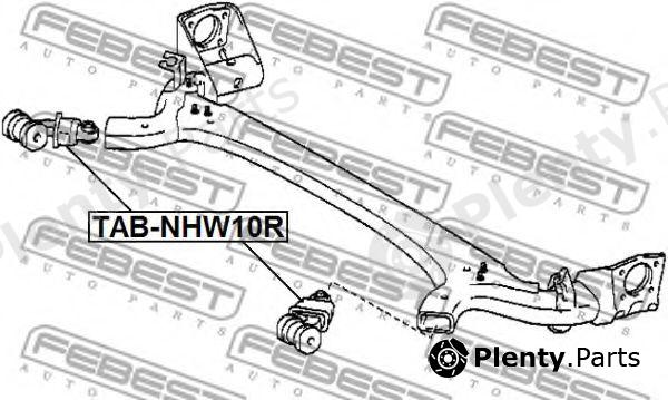  FEBEST part TAB-NHW10R (TABNHW10R) Control Arm-/Trailing Arm Bush