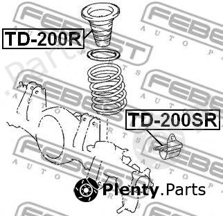  FEBEST part TD-200R (TD200R) Shock Absorber