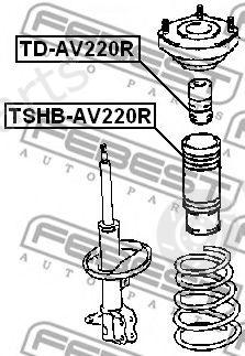 FEBEST part TD-AV220R (TDAV220R) Shock Absorber