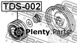  FEBEST part TDS002 Belt Pulley, crankshaft
