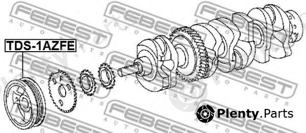  FEBEST part TDS1AZFE Belt Pulley, crankshaft