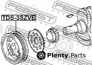  FEBEST part TDS-3SZVE (TDS3SZVE) Belt Pulley, crankshaft