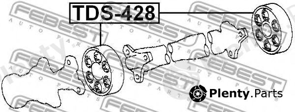  FEBEST part TDS-428 (TDS428) Vibration Damper, propshaft
