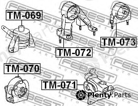  FEBEST part TM-070 (TM070) Engine Mounting