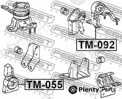  FEBEST part TM092 Engine Mounting