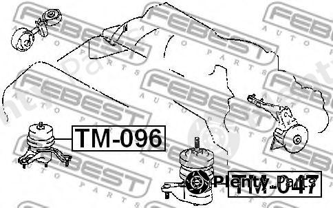  FEBEST part TM096 Engine Mounting