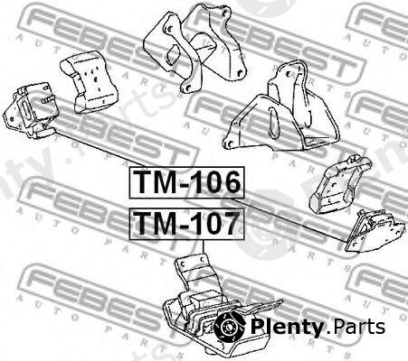  FEBEST part TM107 Engine Mounting