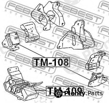  FEBEST part TM109 Engine Mounting