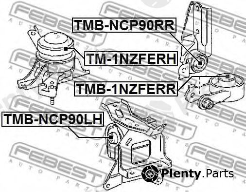  FEBEST part TM-1NZFERH (TM1NZFERH) Engine Mounting