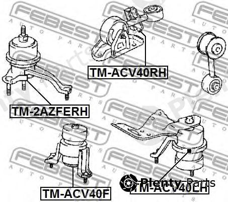  FEBEST part TM-ACV40LH (TMACV40LH) Engine Mounting