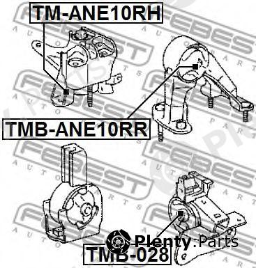  FEBEST part TM-ANE10RH (TMANE10RH) Engine Mounting
