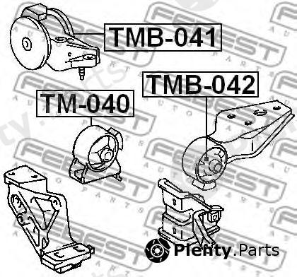  FEBEST part TMB-041 (TMB041) Engine Mounting