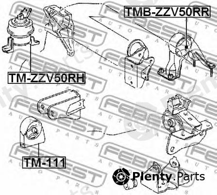  FEBEST part TMB-ZZV50RR (TMBZZV50RR) Engine Mounting