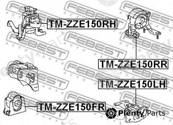  FEBEST part TMZZE150RR Engine Mounting