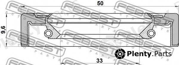  FEBEST part TOS003 Seal, drive shaft