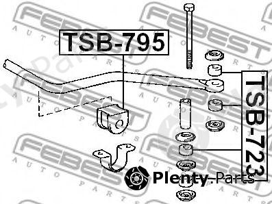  FEBEST part TSB723 Stabiliser Mounting