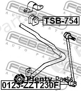  FEBEST part TSB754 Stabiliser Mounting