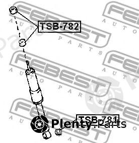 FEBEST part TSB782 Spacer Bush, shock absorber