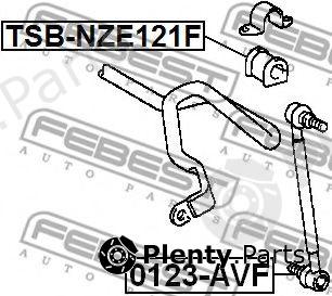  FEBEST part TSB-NZE121F (TSBNZE121F) Stabiliser Mounting