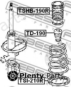  FEBEST part TSHB190R Protective Cap/Bellow, shock absorber