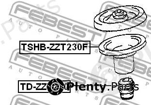  FEBEST part TSHBZZT230F Protective Cap/Bellow, shock absorber