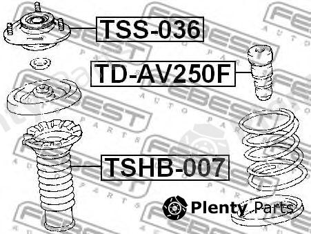  FEBEST part TSS-036 (TSS036) Mounting, shock absorbers