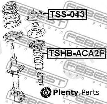  FEBEST part TSS043 Mounting, shock absorbers