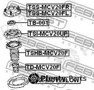  FEBEST part TSSMCV20FR Mounting, shock absorbers