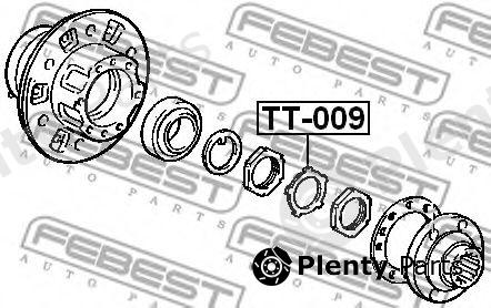  FEBEST part TT-009 (TT009) Repair Kit, wheel hub