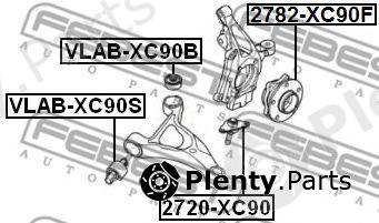  FEBEST part VLAB-XC90S (VLABXC90S) Control Arm-/Trailing Arm Bush