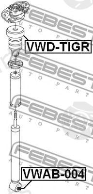 FEBEST part VWDTIGR Shock Absorber