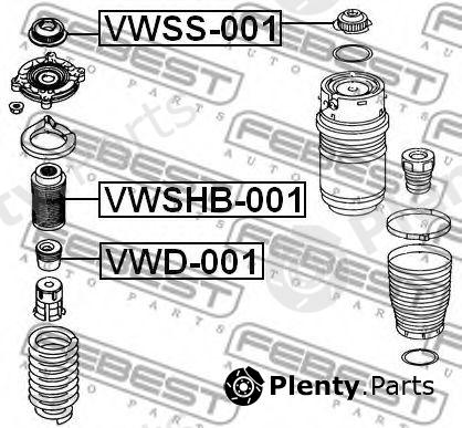  FEBEST part VWSHB001 Protective Cap/Bellow, shock absorber